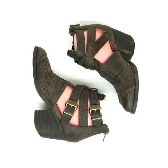 Jeffrey Campbell Brown Stillwell Ankle Bootie - Picture 5 of 12